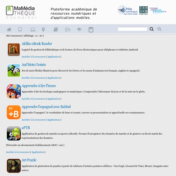 Applications pour tablettes "Android"