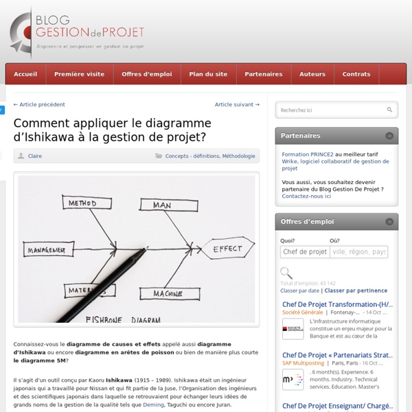 Outil - Diagramme Ishikawa