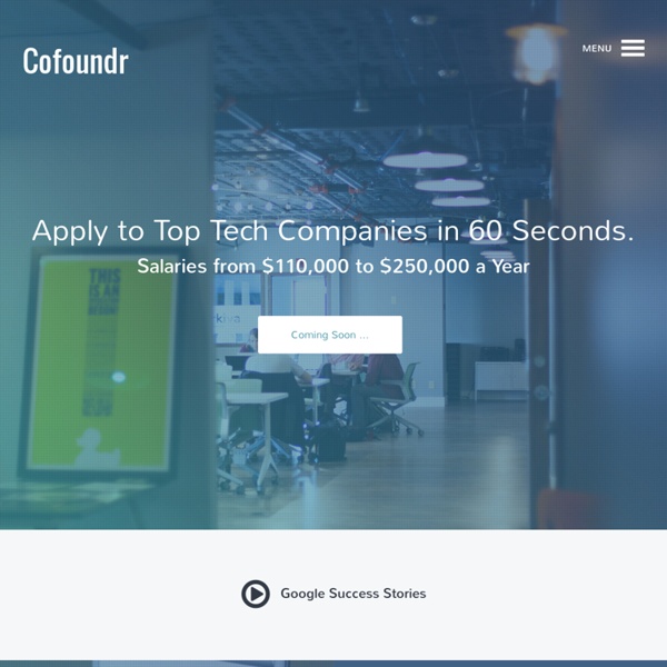 Cofoundr - The Entrepreneurs Network