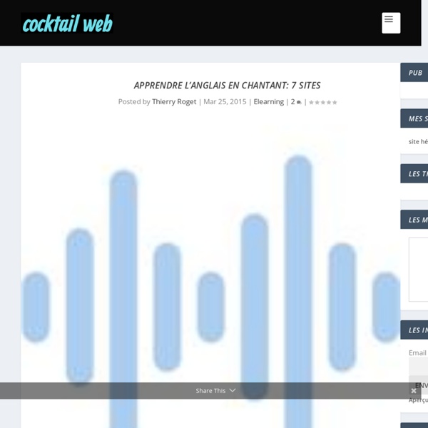 Apprendre l'anglais en chantant: 5 sites