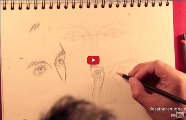 Vos premiers pas pour apprendre a dessiner un visage : les yeux - Dessinerenligne.com