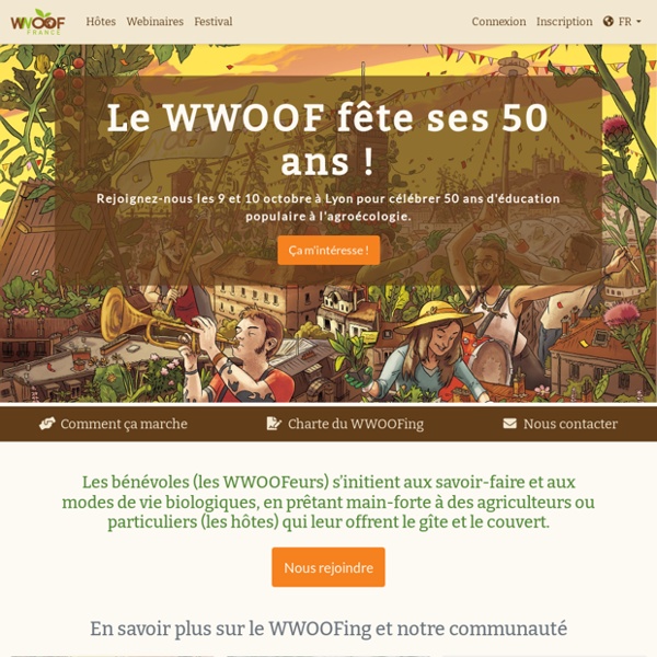 Vivre et apprendre dans des fermes biologiques — WWOOF France
