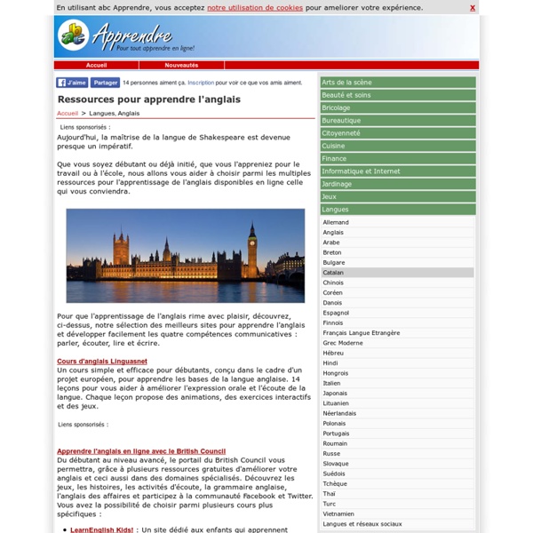 Apprendre l'anglais