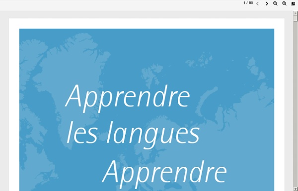 Apprendre les langues - Apprendre le monde
