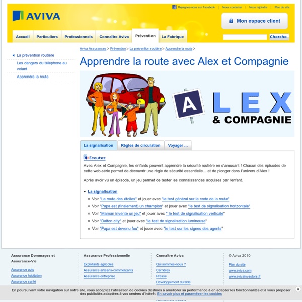 Alex et compagnie, sécurité routière