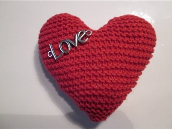 TUTO TRICOT APPRENDRE A TRICOTER UN COEUR ; COEUR AU TRICOT FACILE !!!!