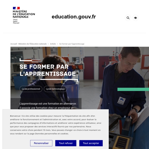 Se former par l'apprentissage