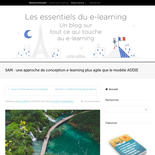 SAM : une approche de conception e-learning plus agile