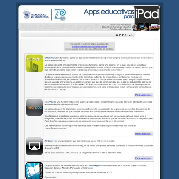 Apps educativas para iPad