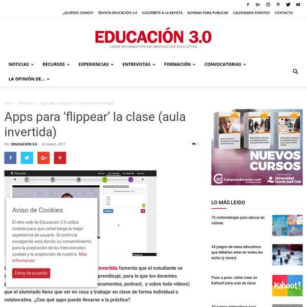 Apps para ‘flippear’ la clase (aula invertida)