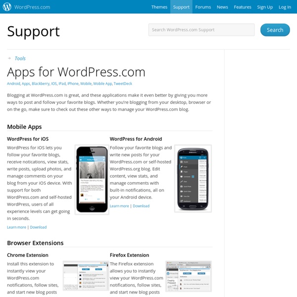 Apps para WordPress.com «Soporte técnico - WordPress.com