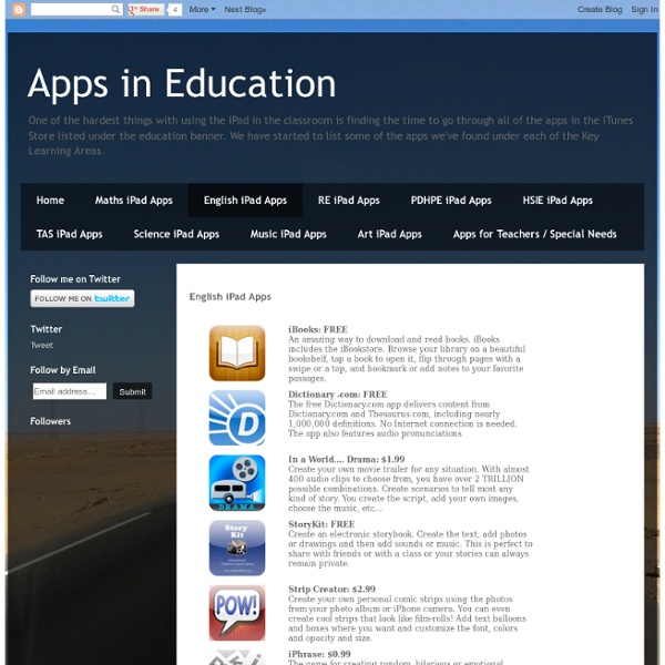 English iPad Apps