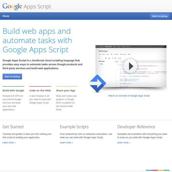 Apps Script – Google Apps Script