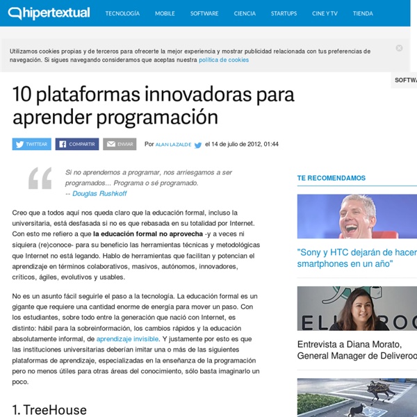 10 plataformas innovadoras para aprender programación