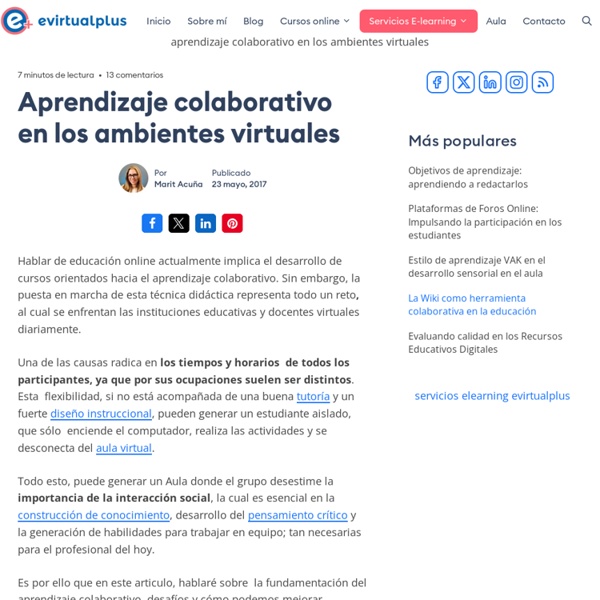 Aprendizaje Colaborativo