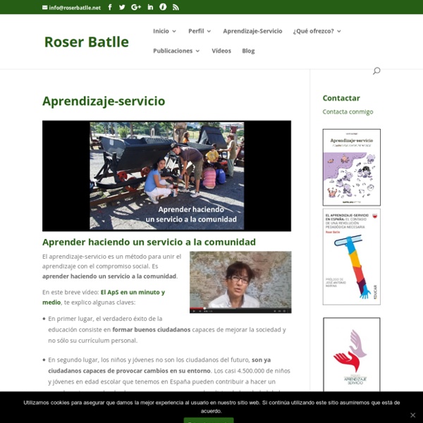 Roser Batlle - Blog de aprendizaje-servicio de Roser Batlle