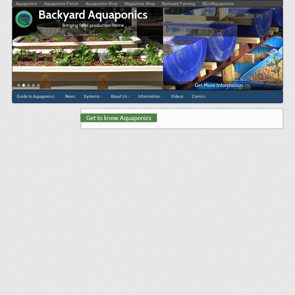 Get to know Aquaponics