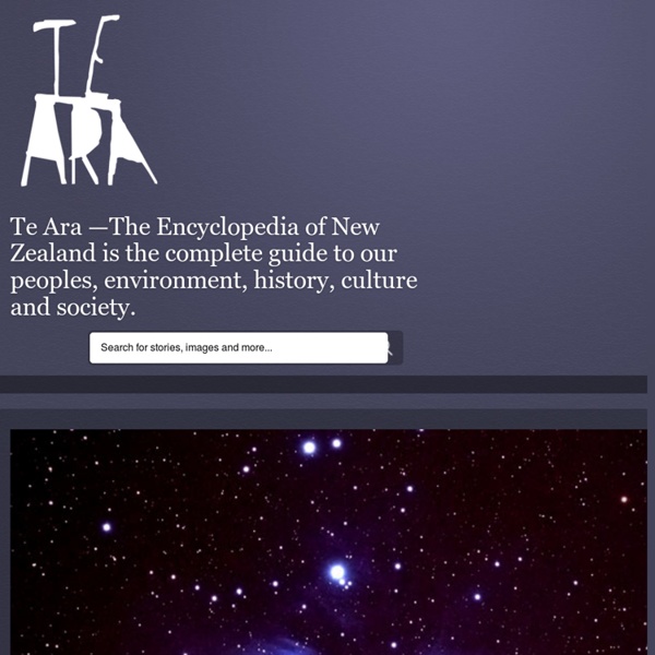 Te Ara Encyclopedia of New Zealand