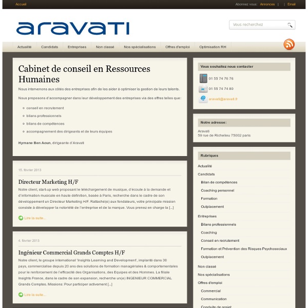 Aravati Cabinet de recrutement 