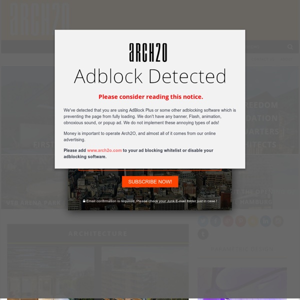Arch2O.com - Design & Art Environment