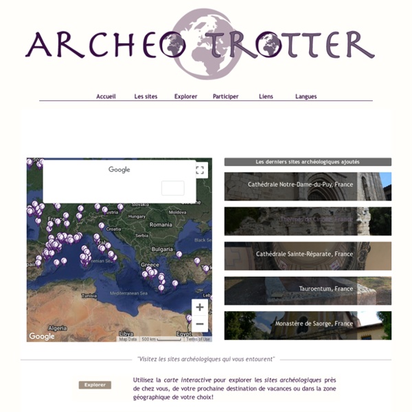 ArcheoTrotter.com, visitez des sites archéologiques