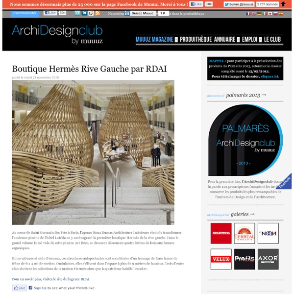 Boutique Hermès Rive Gauche par RDAI