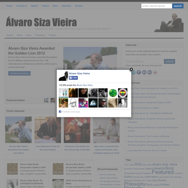 Architect Alvaro Siza Homepage
