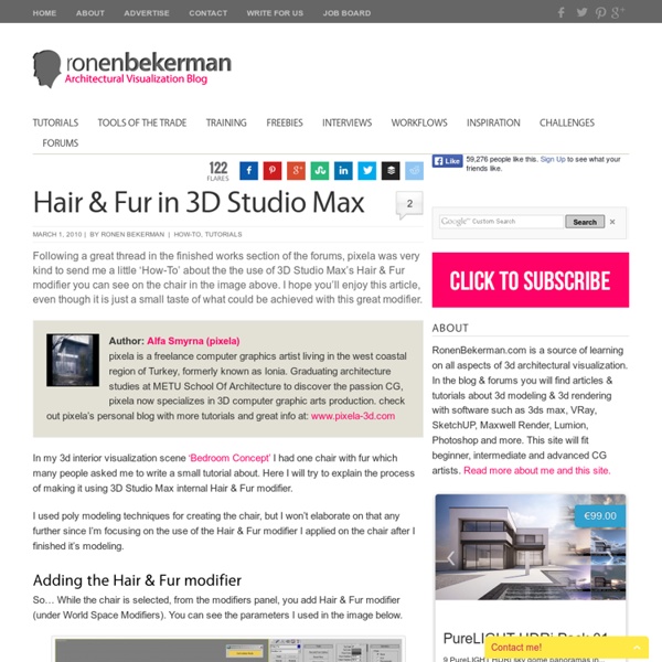 Hair & Fur in 3D Studio Max