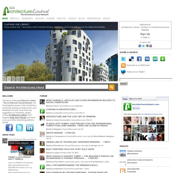 Architecture Linked - Architect & Architectural Social Network