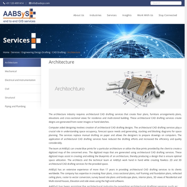 Architectural CAD Drafting Services at AABSyS