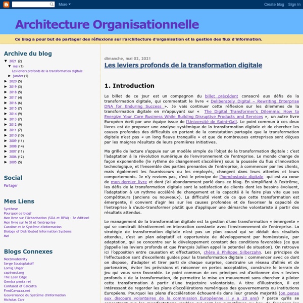 Architecture Organisationnelle