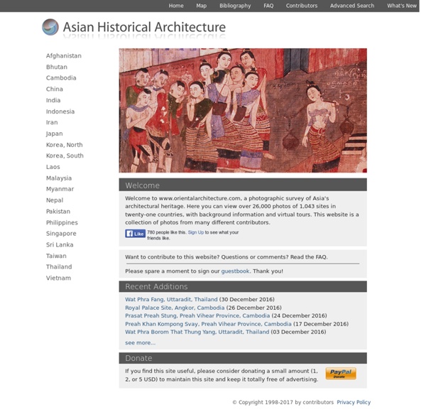 Asian Historical Architecture: a Photographic Survey