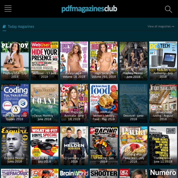 PDF Magazines - Download Free Digital Magazines in PDF Format for iPad, Android Tablets and PC