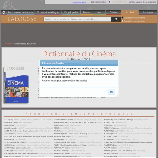 Dictionnaire du Cinéma