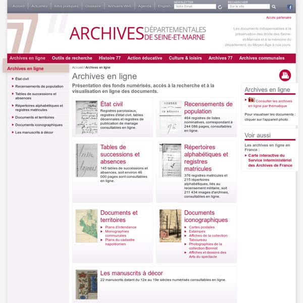 Archives en ligne
