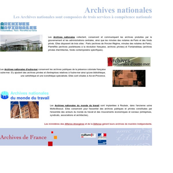 Archives nationales - France