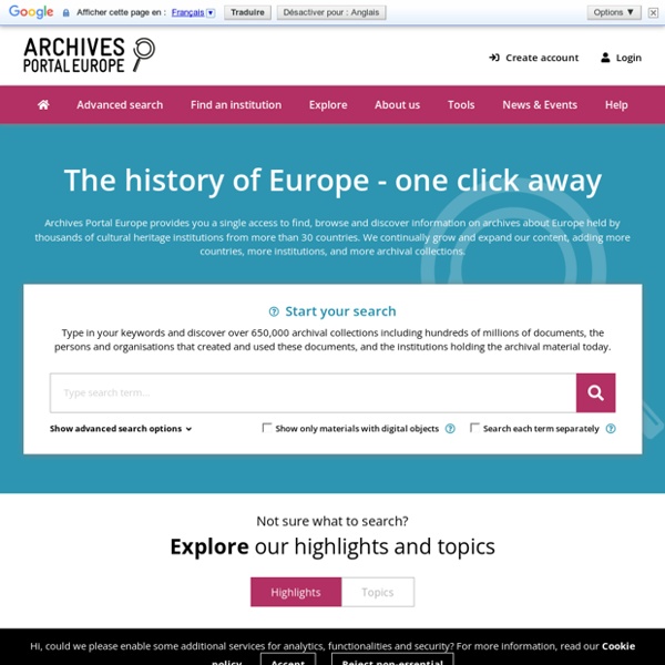 Portail européen des archives