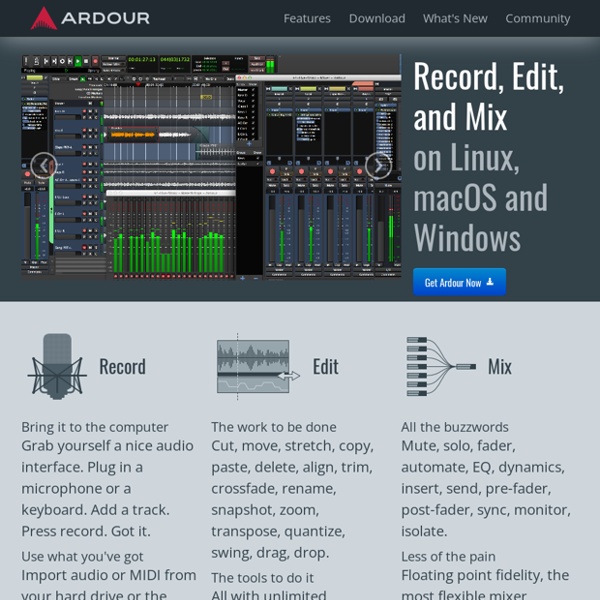 Ardour - the digital audio workstation