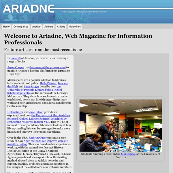 Web Magazine for Information Professionals