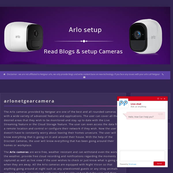 Arlo camera setup Pearltrees
