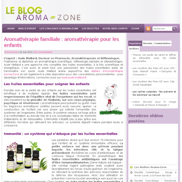 Aromathérapie pour les enfants