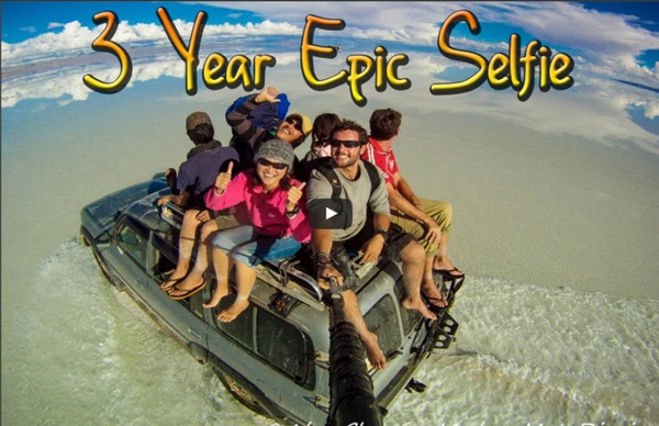 Around the World in 360° Degrees - 3 Year Epic Selfie