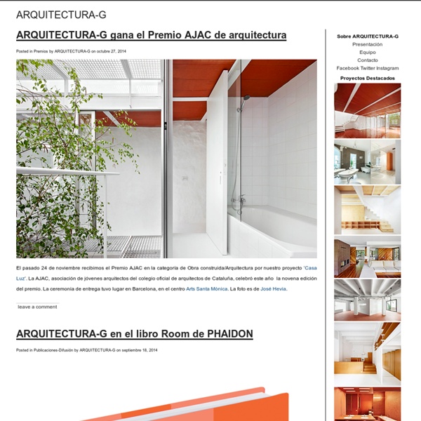 ARQUITECTURA-G Estudio Arquitectura Barcelona
