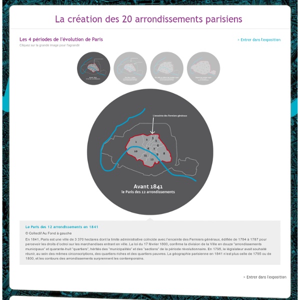 La création des 20 arrondissements Parisiens - Exposition virtuelle de Paris