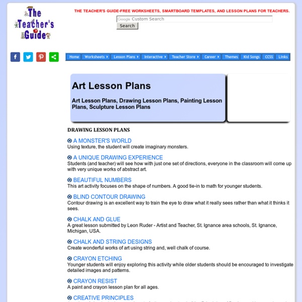Art Lesson Plans Pearltrees