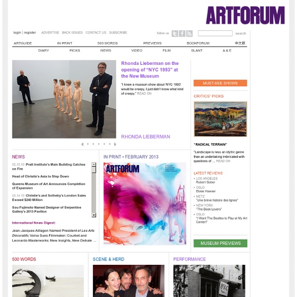 Artforum.com / home