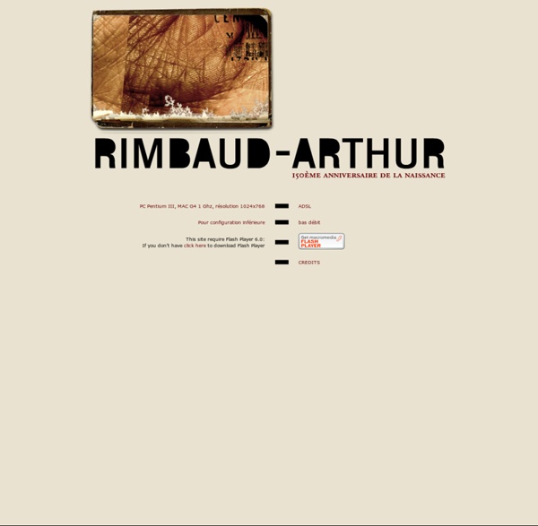 Arthur Rimbaud - 150 ans : www.rimbaud-arthur.fr