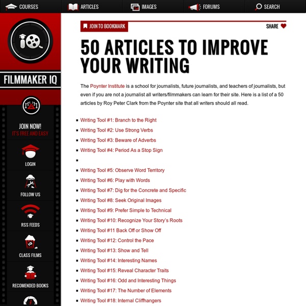 50 Articles to Improve your Writing