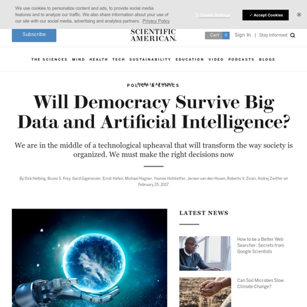 Will Democracy Survive Big Data and Artificial Intelligence?