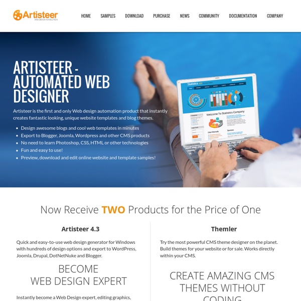 Web design software and joomla template maker